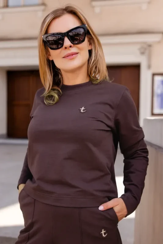 Bluza damska CHIC czekoladowa TUSS Choco