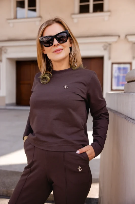 Bluza damska TUSS CHIC kolor choco