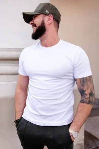 T-Shirt męski Tuss&Sons Biały White TUSS MEN'S WEAR