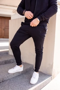 Spodnie męskie CLASSIC Tuss&Sons Czarne Black TUSS MEN'S WEAR