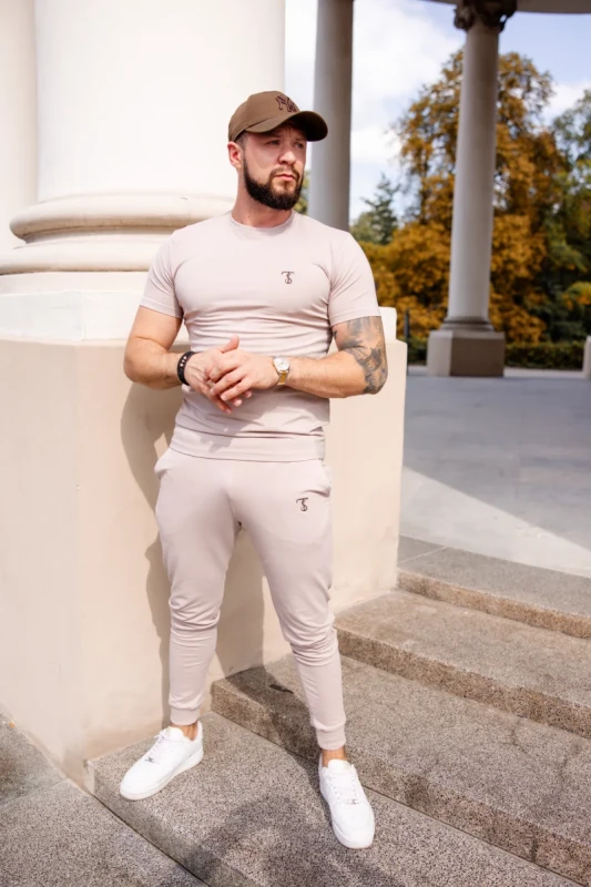 Premium spodnie męskie TUSS MEN'S WEAR w kolorze piaskowym