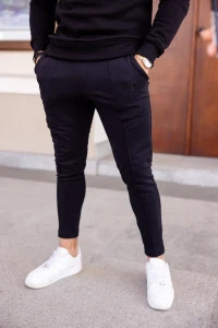 Spodnie męskie JOGGER SUPERDUO Tuss&Sons Czarne Black TUSS MEN'S WEAR