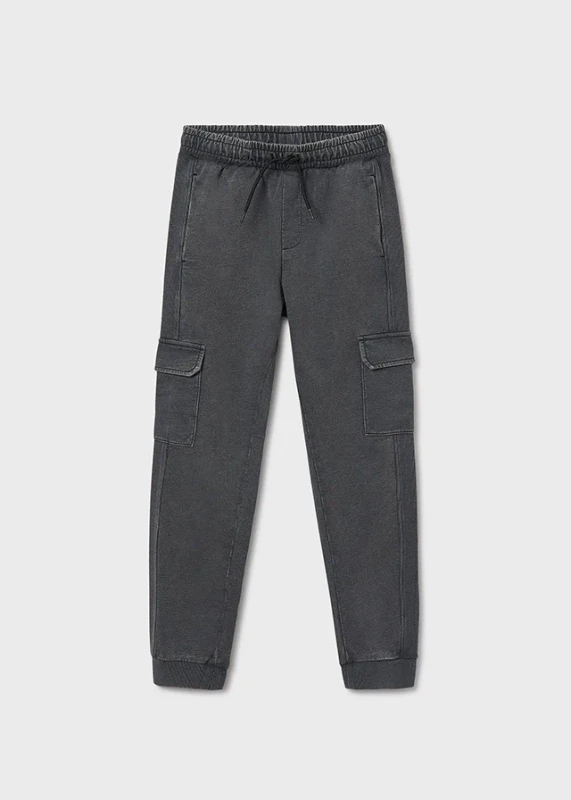 Czarne spodnie cargo unisex Mayoral dla dzieci