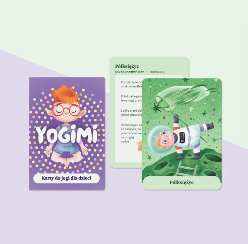 Karty do jogi dla dzieci YOGIMI – Zestaw Podstawowy