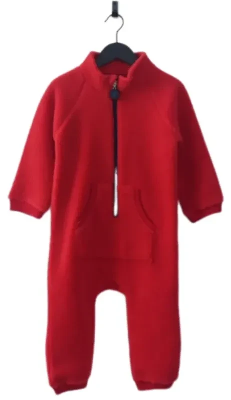 Kombinezon polarowy Ducksday RED / DARK BLUE przód