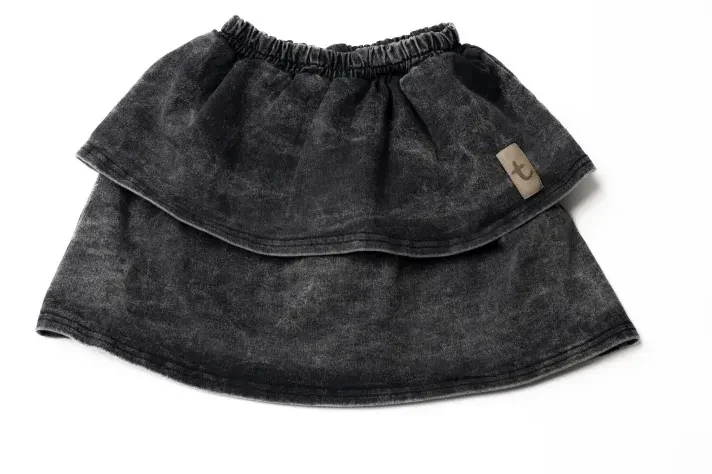 Grafitowa spódniczka dziecięca FRILLY JEANS TUSS