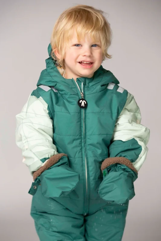 Baby Mittens Ducksday DARK GREEN – wodoodporne rękawiczki zimowe