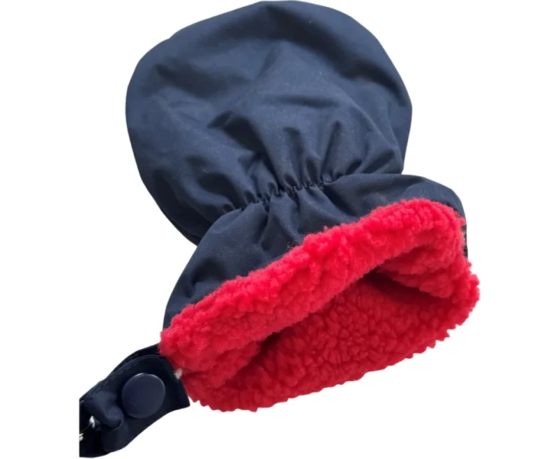 Niebieskie rękawiczki zimowe niemowlęce Ducksday DARK BLUE
