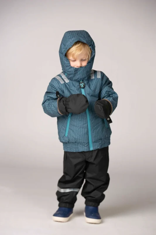 Baby Mittens Ducksday BLACK – wodoodporne rękawiczki zimowe