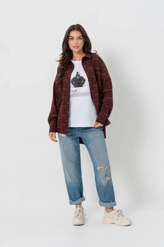 Polska koszulka damska biały T-shirt – Bopoco