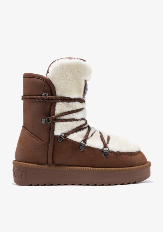 Nordic Trk Fur Camel – ocieplane damskie buty z mikrofibry