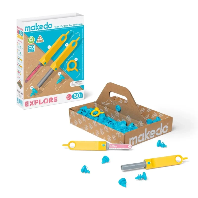 Zabawka edukacyjna Makedo Explore – budowanie z kartonu 5+