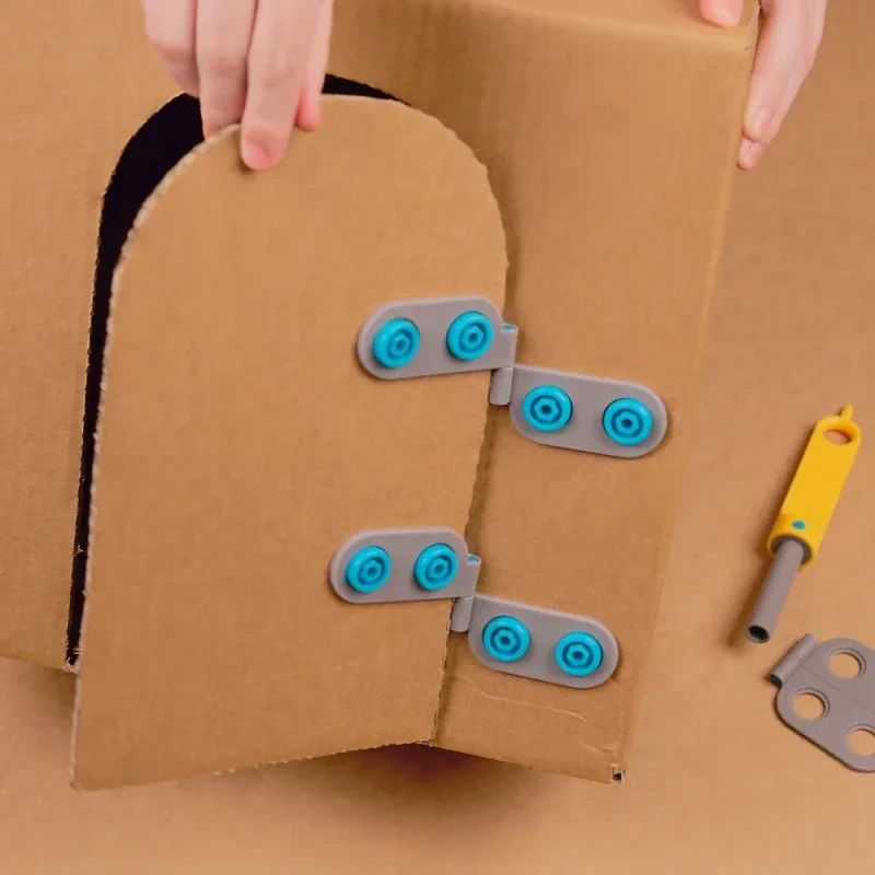 Ruchome elementy konstrukcji z kartonu Spin-Hinge