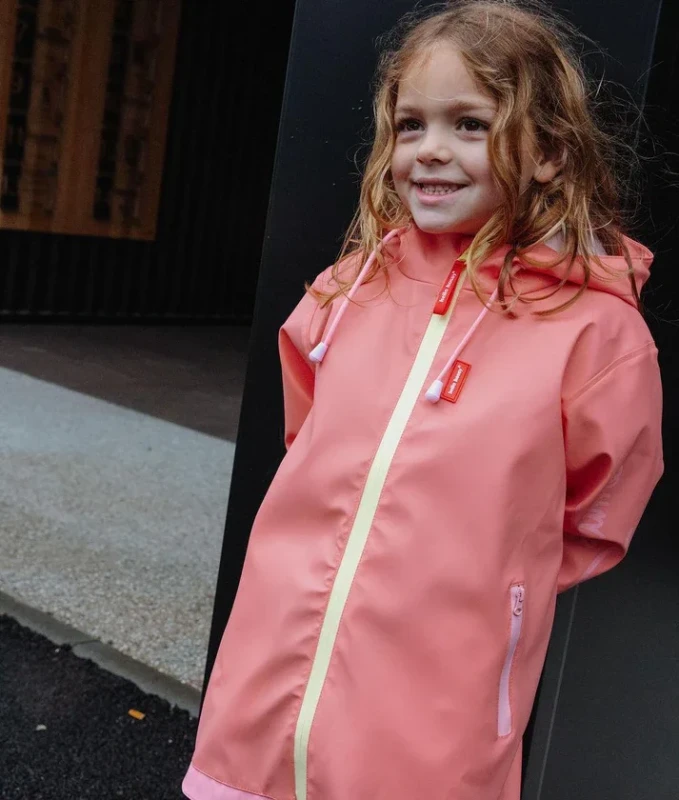 Kurtka nieprzemakalna dla dzieci Hello Hossy Ciré Pink