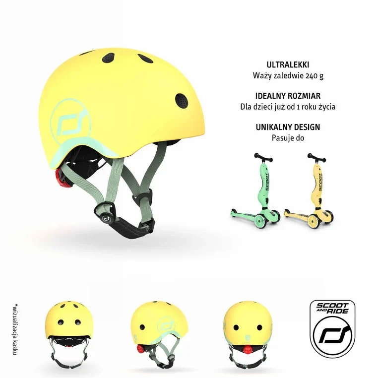 Kask regulowany pod obwód głowy 45-51 cm