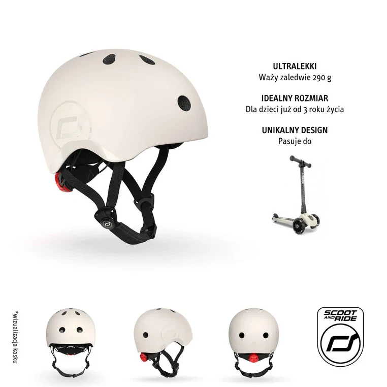 Kask regulowany pod obwód głowy 51-55 cm