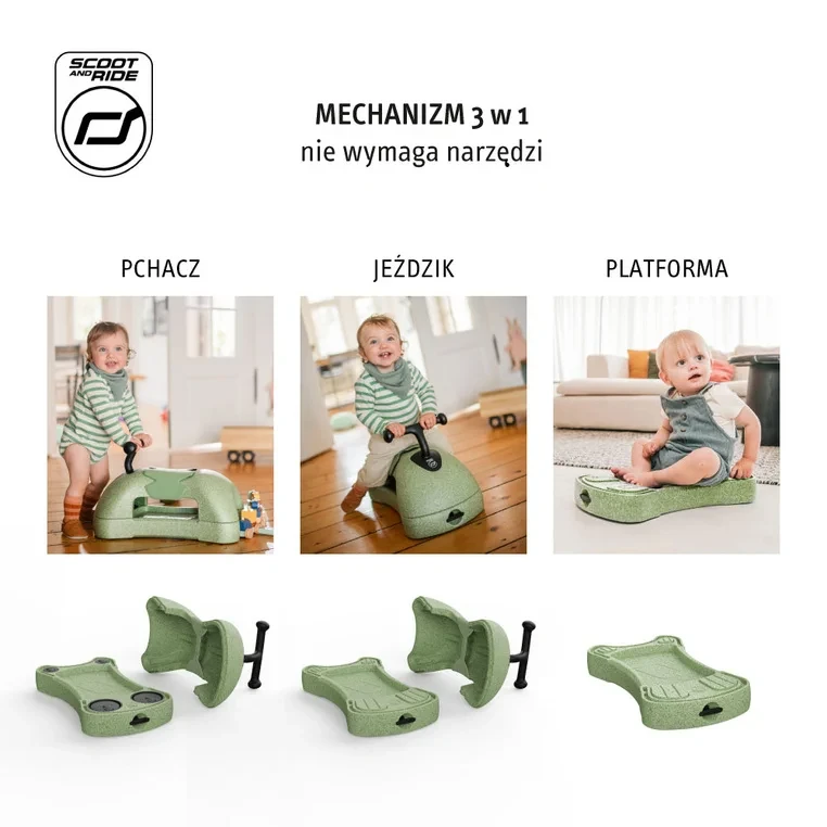 My First 3w1 – bezpieczny i lekki jeździk Scoot & Ride