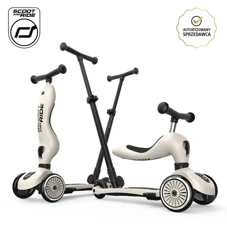 Scoot & Ride Highwaykick 1 Push and Go Ash – jeździk dla dzieci 1-5 lat
