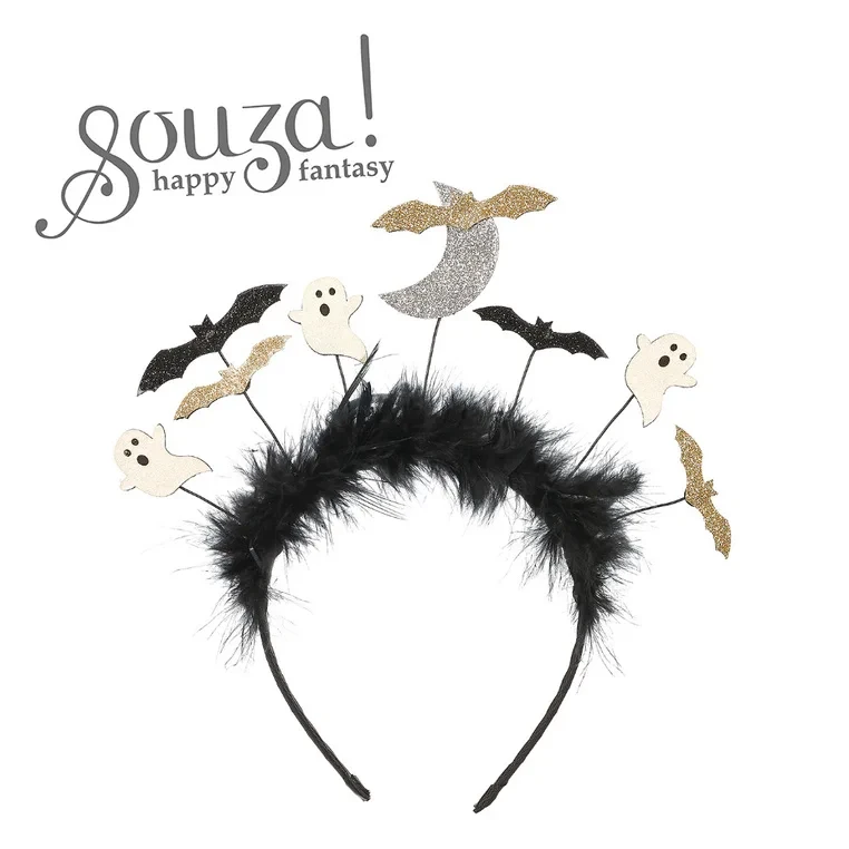 Opaska Souza! z futerkiem i duchami na Halloween