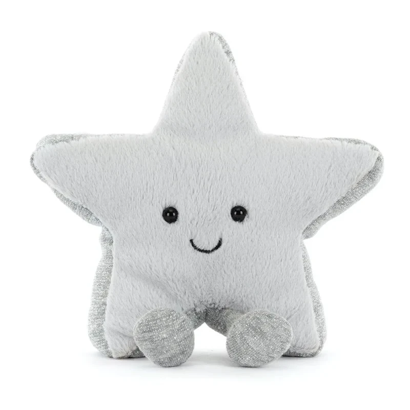 Srebrna Gwiazdka Jellycat 17 cm – limitowana zimowa kolekcja