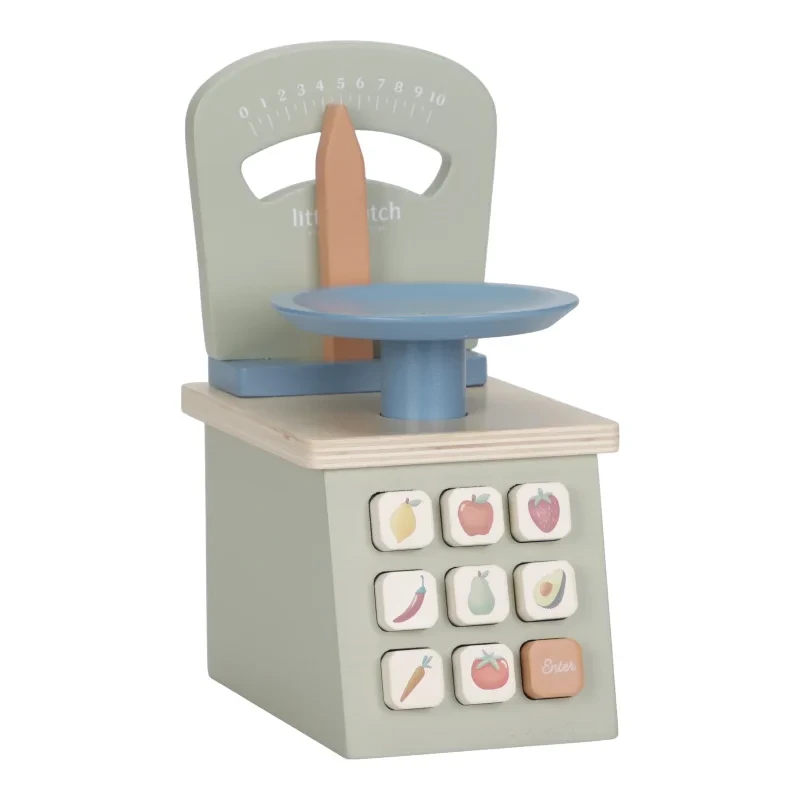 Drewniana waga FSC Little Dutch w pastelowych kolorach