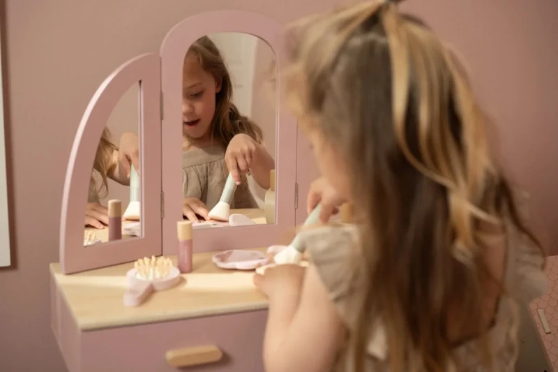 Drewniana toaletka do pokoju dziecięcego Little Dutch