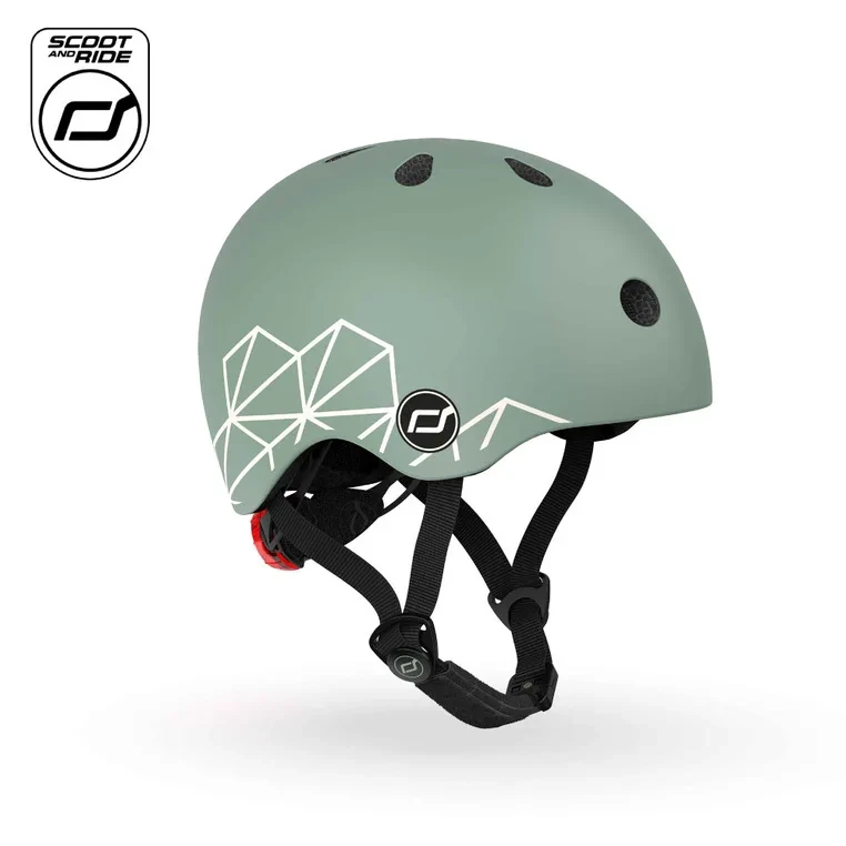 kask dla dzieci Scoot & Ride Green Lines XXS-S