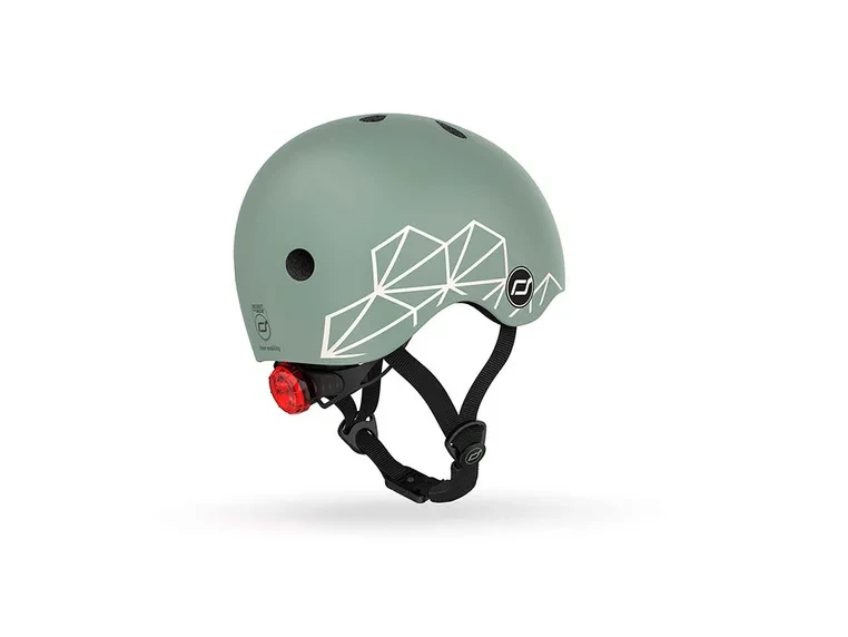 kask Scoot & Ride Green Lines do hulajnogi i rowerka