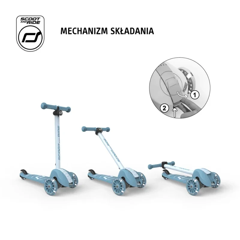 bezpieczna hulajnoga 2w1 dla dzieci Scoot & Ride