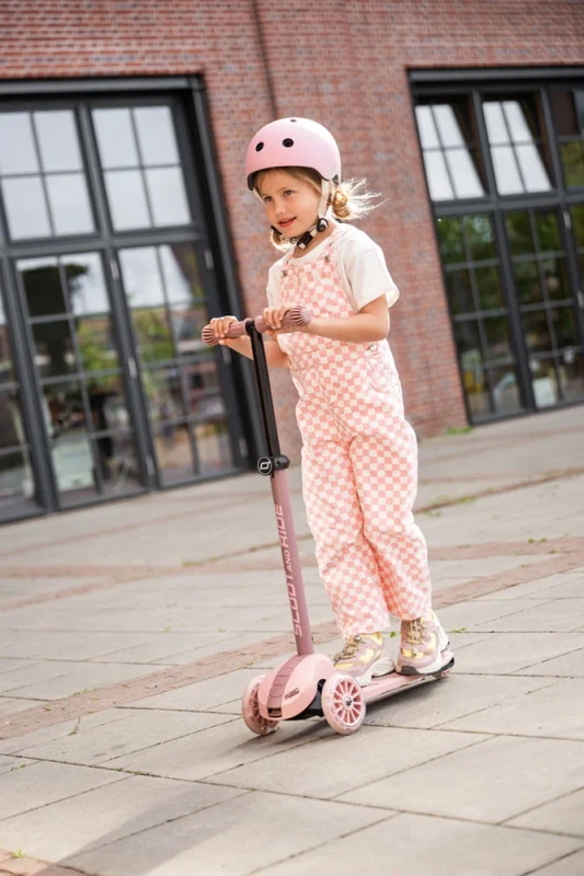 Hulajnoga Scoot & Ride Highwaykick 3S Rose – LED, składana, 2w1 dla dzieci 3+