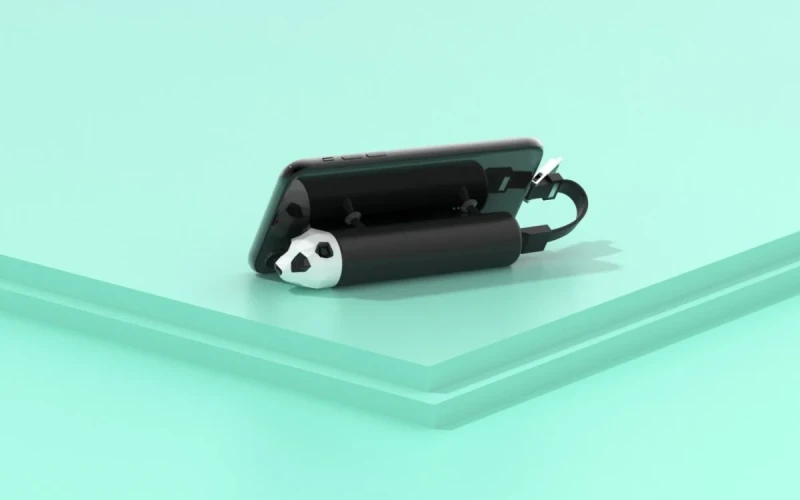 Mobility On Board Powerbank Panda biało-czarny