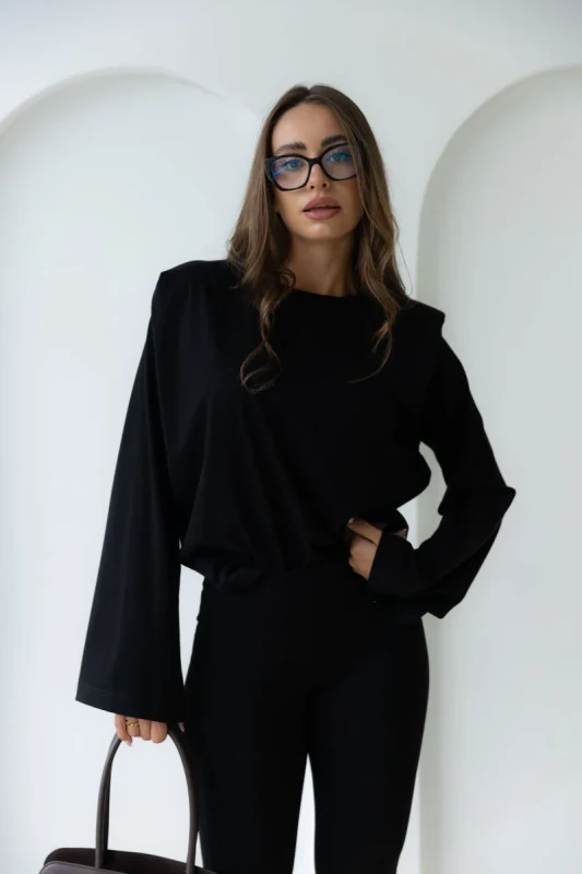 bawełniane legginsy z dzwonową nogawką DONNA