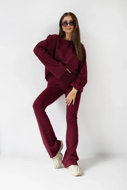 komplet damski bordowy DONNA Modernline Club