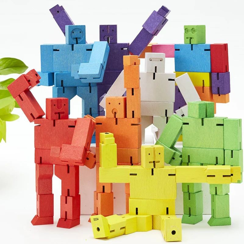 Cubebot MICRO Natural Beech składany w kostkę