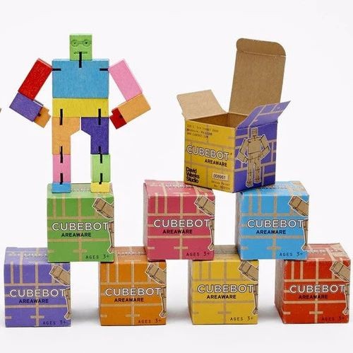 Elastyczny drewniany robot do zabawy Areaware