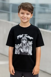 T-Shirt PLOT TWIST Czarny All For Kids