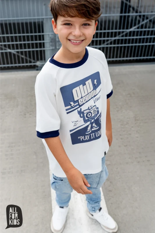 Niebieskie spodnie dziecięce unisex All For Kids