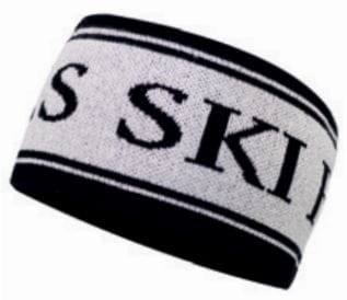 Opaska narciarska Ski Glamour JORON srebrny+czarny Jamiks