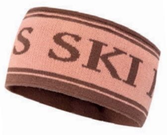 Opaska narciarska Ski Glamour JORON brzoskwinia jasny brąz Jamiks