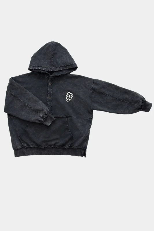 Bluza 107 ACID POCKET HOODIE booso – dziecięca bluza premium w kolorze acid z kapturem