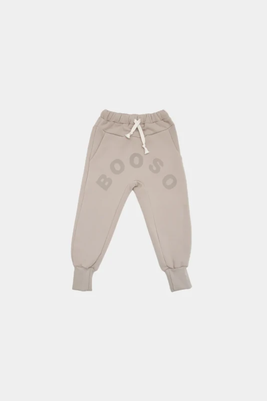 Spodnie 202 BOOSO WARM PANTS BEIGE booso – ocieplane dziecięce spodnie premium w kolorze beżowym