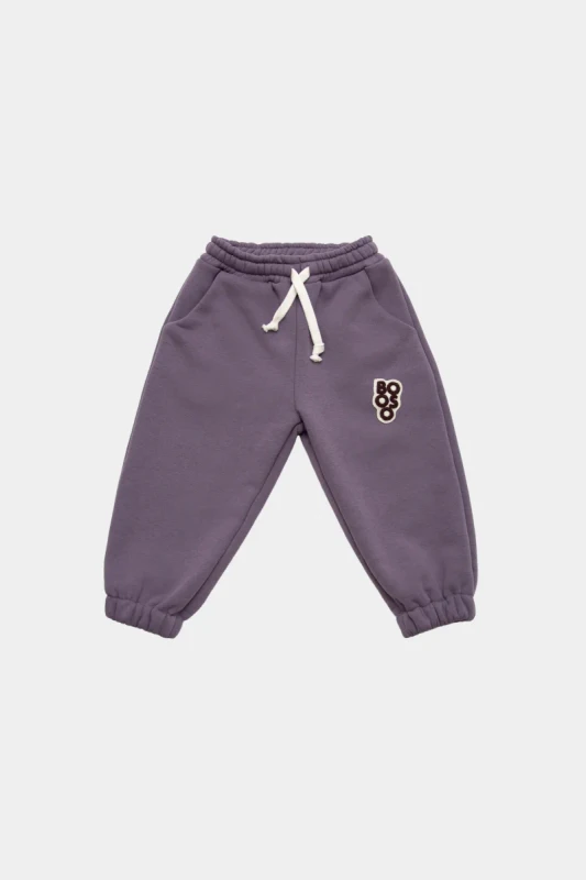 Spodnie 203 BOOSO WIDE PANTS PLUM booso – dziecięce spodnie premium o luźnym, szerokim kroju w kolorze plum