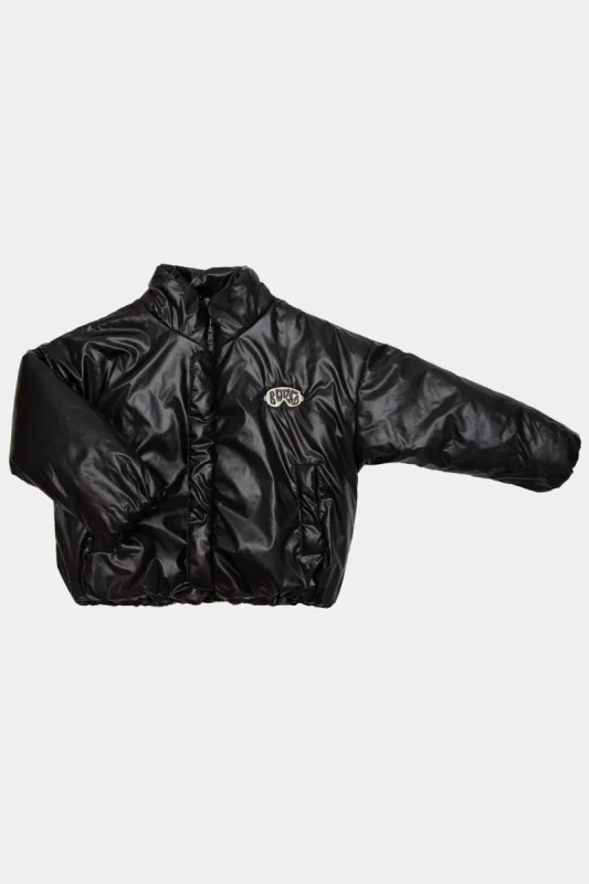 Kurtka 508 BLACK WIDE COAT booso – dziecięca kurtka ocieplana 3M™ THINSULATE™ w czarnym kolorze