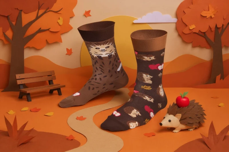 Skarpetki dziecięce HAPPY HEDGEHOG KIDS Many Mornings – kolorowe skarpety z jeżem