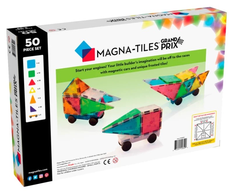 Zestaw MAGNA-TILES® Grand Prix – samochody i tory magnetyczne dla dzieci