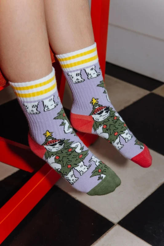 Skarpetki organiczne dla dzieci 1–9 lat – Hello Hossy CHRISTMAS