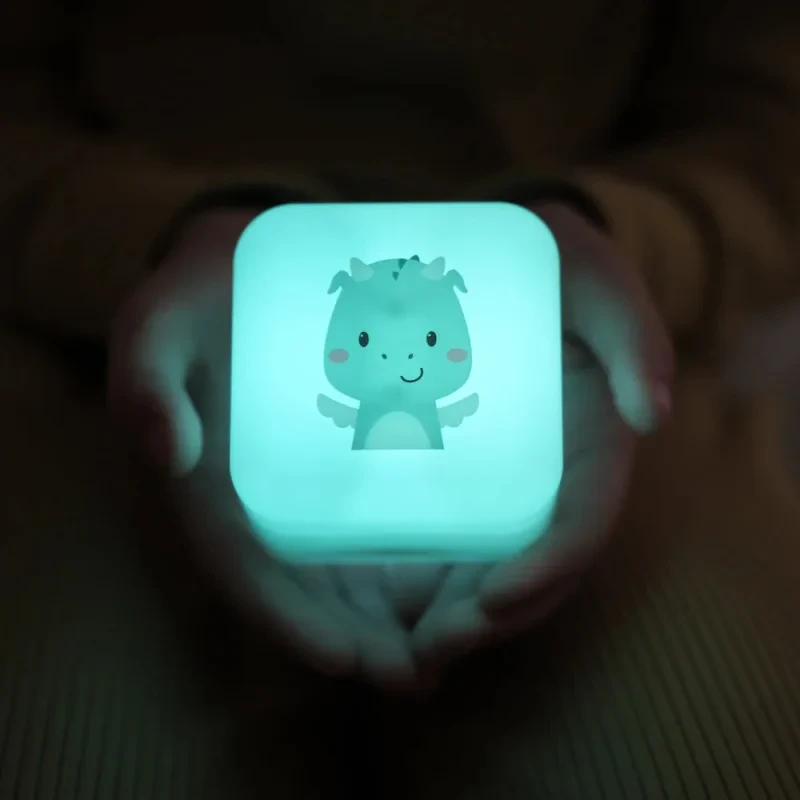 Przenośna lampka nocna LED dla niemowląt Cube B Smok Drake Cloud b