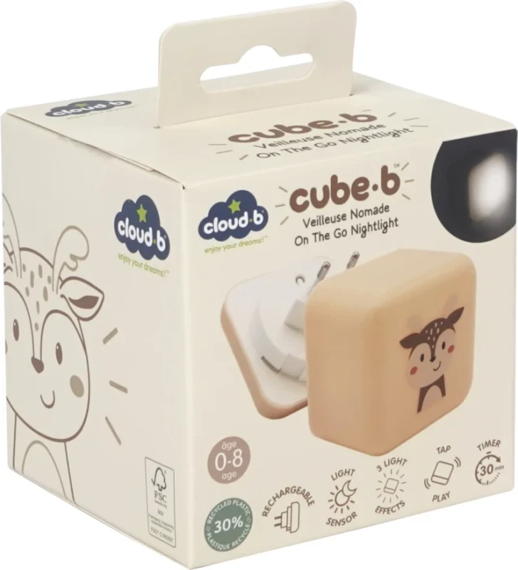 Lampka dziecięca Cube B Sarenka Finley – ciepłe światło LED