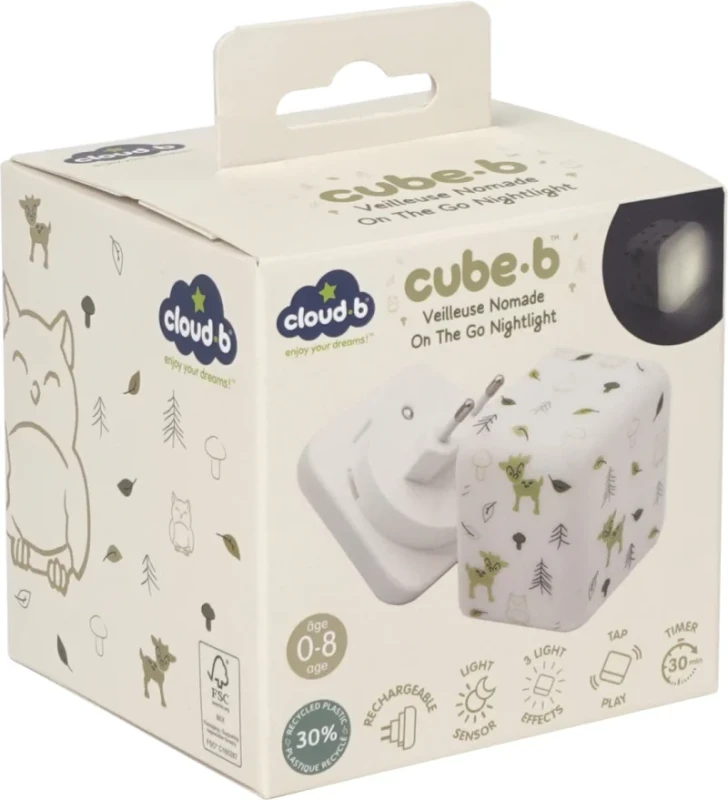 Lampka dziecięca Cube B Las – ciepłe światło LED