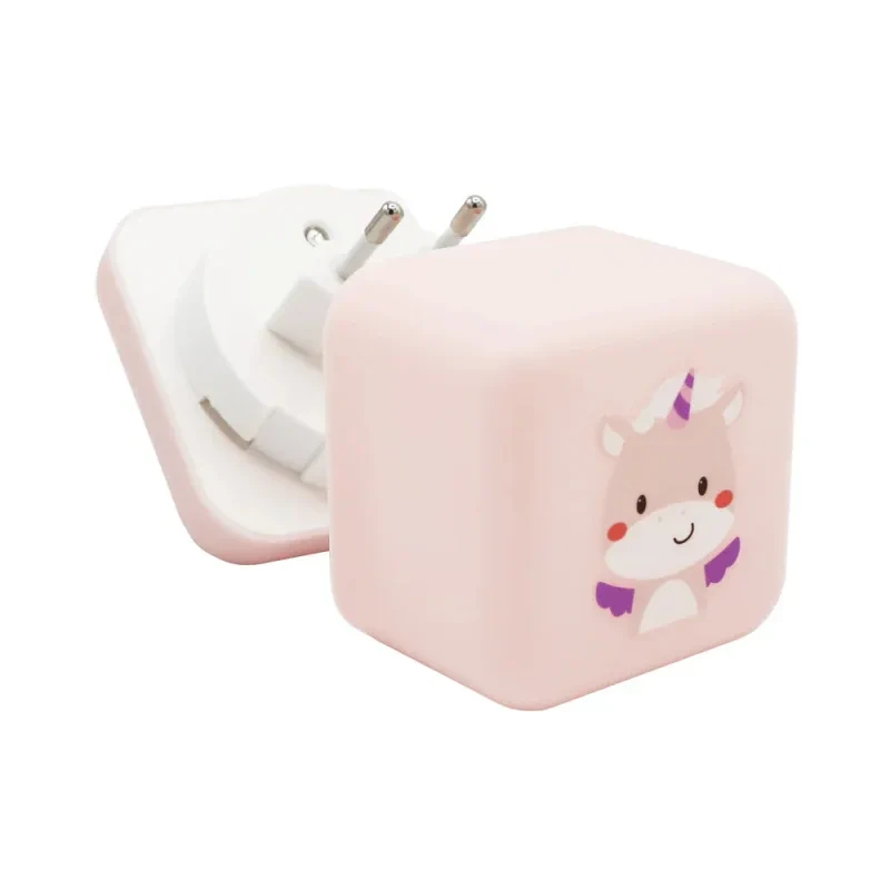 Lampka nocna Cube B Jednorożec Lily Cloud b – przenośna kostka świetlna dla dzieci